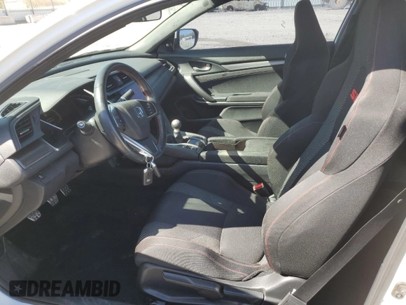 2017 Honda Civic Si with VIN 2HGFC3A55HH750970, listed as a Copart auction lot 53098595 with 40,436 mi miles and Salvage Title. Bid and sale history available at DreamBid. Image 7.