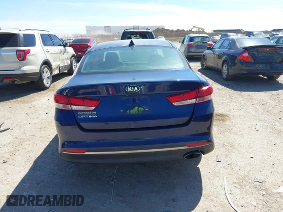 2017 Kia Optima LX with VIN 5XXGT4L35HG146696, listed as a IAAI auction lot 41816527 with 127,872 mi miles. Bid and sale history available at carsss.com. Image 16.