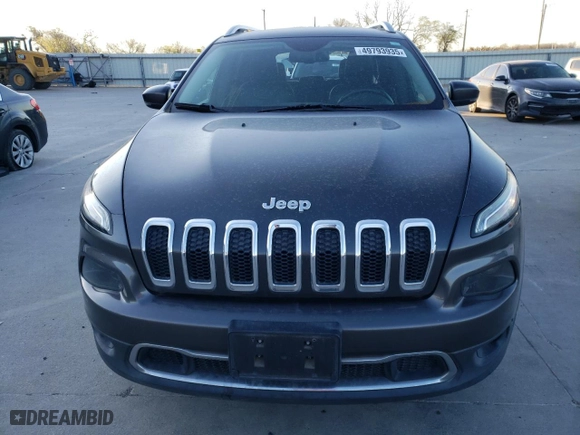 2015 Jeep Cherokee Limited with VIN 1C4PJMDB8FW772119, listed as a Copart auction lot 49793935 with 145,530 mi miles and Clean Title. Bid and sale history available at carsss.com. Image 7.