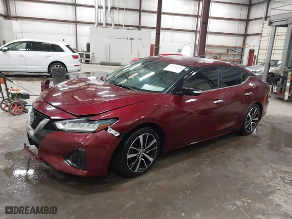 2021 Nissan Maxima SV with VIN 1N4AA6CV7MC503577, listed as a IAAI auction lot 41514661 with 106,155 mi miles. Bid and sale history available at carsss.com. Image 2.