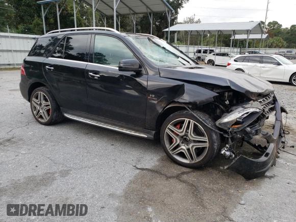 2015 Mercedes-Benz M 63 AMG with VIN 4JGDA7EB0FA440509, listed as a Copart auction lot 73954174 with 74,650 mi miles and Salvage Title. Bid and sale history available at carsss.com. Image 4.