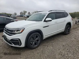 2021 Volkswagen Atlas SE with VIN 1V2RR2CA3MC609521, listed as a Copart auction lot 55945695 with 38,874 mi miles and Salvage title. Bid and sale history available at DreamBid. Image 1.