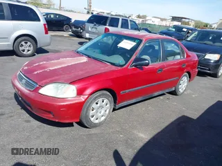 1999 Honda Civic LX with VIN 1HGEJ6671XL046764, listed as a IAAI auction lot 42055408 with 208,308 mi miles. Bid and sale history available at carsss.com. Image 2.
