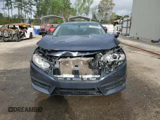 2017 Honda Civic LX with VIN 19XFC2F53HE033738, listed as a Copart auction lot 51534615 with 129,960 mi miles and Salvage Title. Bid and sale history available at DreamBid. Image 5.