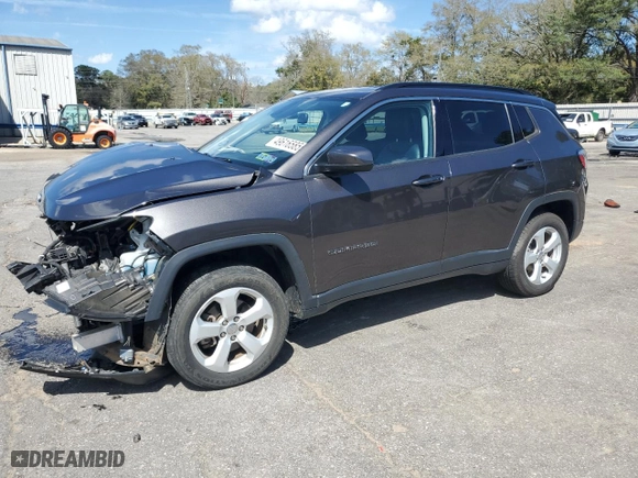 2019 Jeep Compass Latitude with VIN 3C4NJDBB8KT806912, listed as a Copart auction lot 49616585 with 36,970 mi miles and Salvage Title. Bid and sale history available at carsss.com. Image 1.