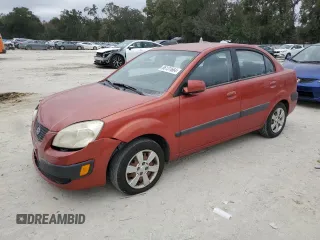 2007 Kia Rio LX with VIN KNADE123576246787, listed as a Copart auction lot 86131664 with 158,265 mi miles and Clean Title. Bid and sale history available at carsss.com. Image 1.