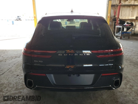 2025 Genesis GV70 2.5T with VIN 5NMMADTB5SH028026, listed as a Copart auction lot 45193745 with 2,243 mi miles and Salvage title. Bid and sale history available at DreamBid. Image 6.