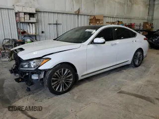 2016 Hyundai Genesis 3.8L z VIN KMHGN4JE2GU115389, wystawiony jako Copart lot #57040005 z przebiegiem 130 003 mil mil oraz Nie do naprawy. Historia ofert i sprzedaży dostępna na DreamBid. Obrazek 1.