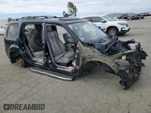 2015 Honda Pilot Touring with VIN 5FNYF3H91FB009256, listed as a Copart auction lot 48031475 with 0 mi miles and Salvage Title. Bid and sale history available at carsss.com. Image 4.