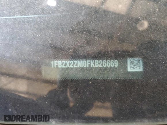 2015 Ford Transit XL z VIN 1FBZX2ZM0FKB26669, wystawiony jako Copart lot #58204715 z przebiegiem 60 156 mil mil oraz Szkoda całkowita • Salvage title. Historia ofert i sprzedaży dostępna na DreamBid. Obrazek 13.