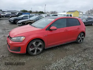 2016 Volkswagen Golf GTI SE w/Performance Pkg with VIN 3VW547AU9GM026167, listed as a Copart auction lot 86973664 with 283,823 mi miles and Clean Title. Bid and sale history available at carsss.com. Image 1.