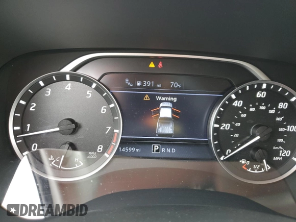 2024 Nissan Frontier SL with VIN 1N6ED1EJ1RN611606, listed as a Copart auction lot 54609955 with 14,599 mi miles and Salvage title. Bid and sale history available at DreamBid. Image 9.