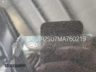 2021 Land Rover Range Rover Sport HSE Silver Edition with VIN SALWR2SU7MA760219, listed as a Copart auction lot 57025665 with 64,088 mi miles and Salvage title. Bid and sale history available at DreamBid. Image 13.