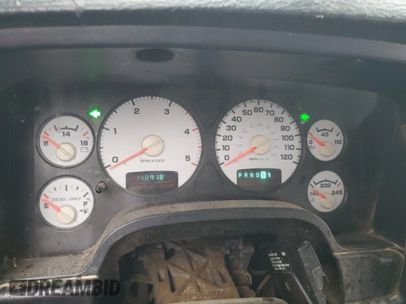 2003 Dodge Ram 2500 ST with VIN 3D7KU28C03G790638, listed as a Copart auction lot 43267515 with 198,918 mi miles and Non Repairable. Bid and sale history available at carsss.com. Image 9.