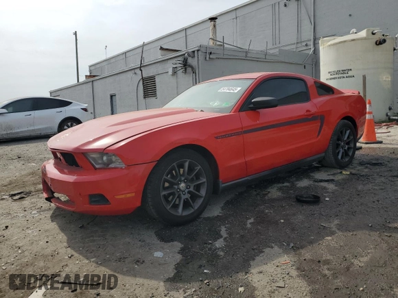 2011 Ford Mustang V6 with VIN 1ZVBP8AM4B5130810, listed as a Copart auction lot 54704645 with 186,024 mi miles and Salvage title. Bid and sale history available at DreamBid. Image 1.