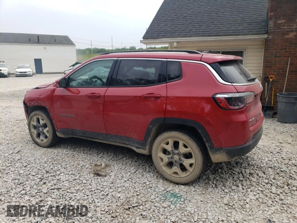 2021 Jeep Compass Limited with VIN 3C4NJDCB0MT572749, listed as a Copart auction lot 59844945 with 105,049 mi miles and Salvage title. Bid and sale history available at DreamBid. Image 2.