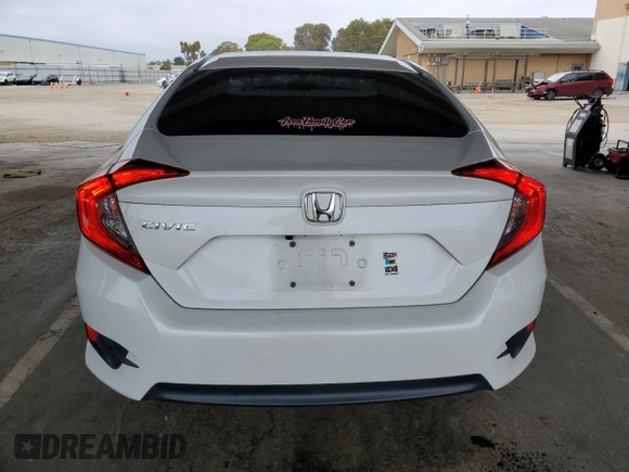 2016 Honda Civic Sedan EX with VIN 19XFC2F78GE200126, listed as a Copart auction lot 53552125 with 91,818 mi miles and Salvage Title. Bid and sale history available at carsss.com. Image 6.