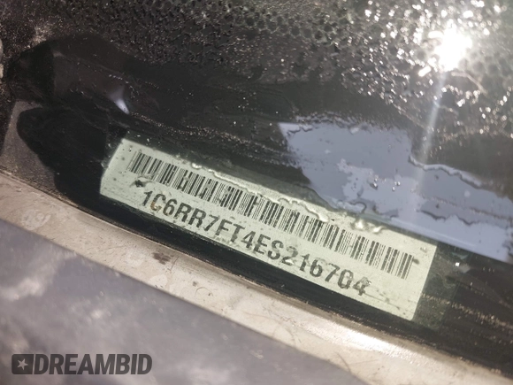 2014 Ram 1500 Express with VIN 1C6RR7FT4ES216704, listed as a IAAI auction lot 42439521 with 146,078 mi miles and . Bid and sale history available at DreamBid. Image 9.