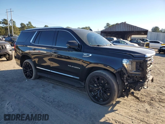 2021 GMC Yukon SLT with VIN 1GKS1BKD0MR307563, listed as a Copart auction lot 76685064 with 52,146 mi miles and Salvage Title. Bid and sale history available at carsss.com. Image 4.