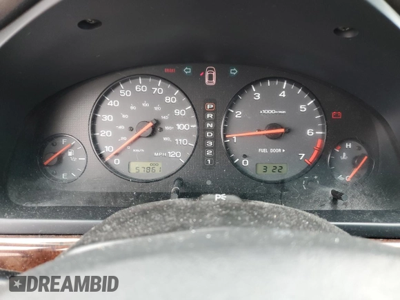 2000 Subaru Legacy with VIN 4S3BE6451Y7207874, listed as a Copart auction lot 59583325 with 57,861 mi miles and Salvage title. Bid and sale history available at DreamBid. Image 9.