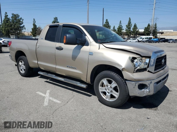 2007 Toyota Tundra SR5 with VIN 5TBRT54167S450458, listed as a Copart auction lot 52242335 with 179,283 mi miles and Salvage title. Bid and sale history available at DreamBid. Image 4.
