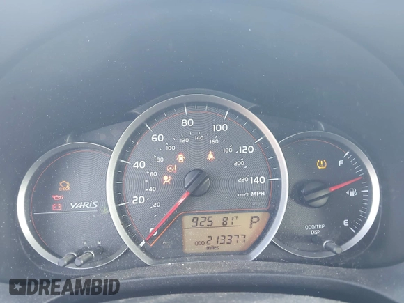 2013 Toyota Yaris L with VIN JTDKTUD30DD548977, listed as a IAAI auction lot 42187750 with 213,377 mi miles and . Bid and sale history available at DreamBid. Image 7.