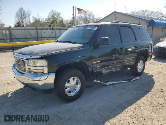 2001 GMC Yukon SLT with VIN 1GKEK13TX1J168370, listed as a Copart auction lot 50636635 with 276,374 mi miles and Salvage Title. Bid and sale history available at carsss.com. Image 1.