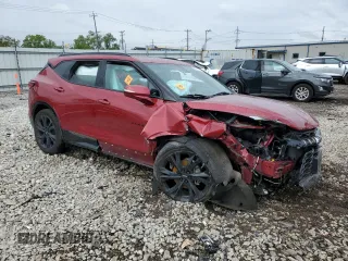 2020 Chevrolet Blazer RS с VIN 3GNKBKRS4LS641708, выставлен на аукционе Copart как лот 56632775 с пробегом 46 063 миль миль и Списание • Salvage title. История ставок и продаж доступна на DreamBid. Изображение 4.