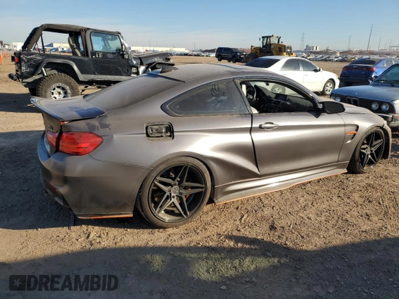 2016 BMW M4 with VIN WBS3R9C51GK336746, listed as a Copart auction lot 37177364 with 55,878 mi miles. Bid and sale history available at carsss.com. Image 3.