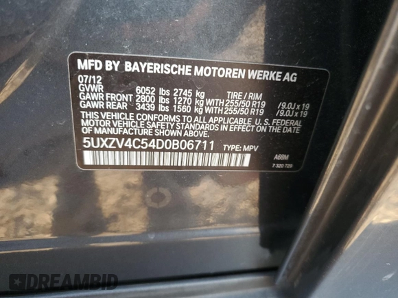 2013 BMW X5 xDrive35i z VIN 5UXZV4C54D0B06711, wystawiony jako Copart lot #48958535 z przebiegiem 201 650 mil mil oraz Czysty tytuł • Clean title. Historia ofert i sprzedaży dostępna na DreamBid. Obrazek 12.