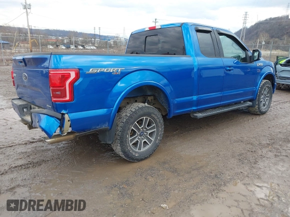 2015 Ford F-150 XLT with VIN 1FTFX1EF7FFA69069, listed as a IAAI auction lot 41660564 with 98,300 mi miles. Bid and sale history available at carsss.com. Image 4.