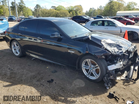 2016 BMW 5 Series 528i with VIN WBA5A5C50GG353554, listed as a Copart auction lot 50220065 with 134,222 mi miles and Salvage Title. Bid and sale history available at carsss.com. Image 4.