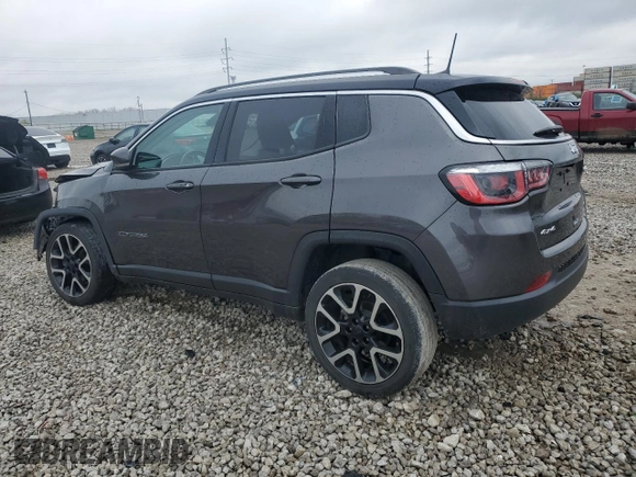 2018 Jeep Compass Limited with VIN 3C4NJDCB2JT263067, listed as a Copart auction lot 52626665 with 51,567 mi miles and Salvage Title. Bid and sale history available at DreamBid. Image 2.