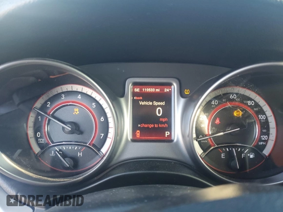 2019 Dodge Journey Crossroad with VIN 3C4PDCGB8KT873531, listed as a Copart auction lot 41603265 with 110,533 mi miles and Salvage Title. Bid and sale history available at DreamBid. Image 9.