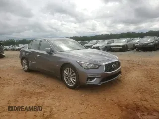2019 Infiniti Q50 Luxe with VIN JN1EV7AP6KM517944, listed as a Copart auction lot 56942655 with 94,883 mi miles and Salvage title. Bid and sale history available at DreamBid. Image 13.
