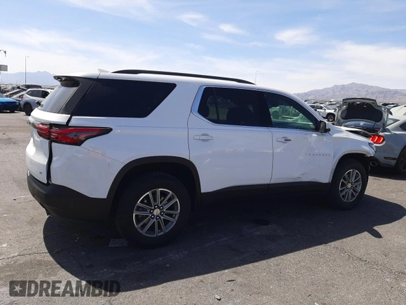 2023 Chevrolet Traverse LT Cloth with VIN 1GNERGKW6PJ303351, listed as a Copart auction lot 54703985 with 28,887 mi miles and Salvage title. Bid and sale history available at DreamBid. Image 3.