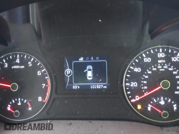 2018 Kia Optima S with VIN 5XXGT4L36JG265878, listed as a IAAI auction lot 42302801 with 101,927 mi miles and . Bid and sale history available at DreamBid. Image 7.