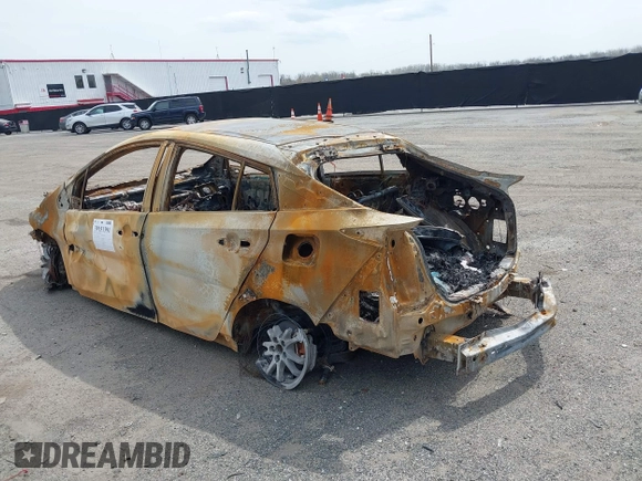 2021 Toyota Prius LE with VIN JTDKAMFPXM3180612, listed as a IAAI auction lot 39151391 with Not Provided miles and . Bid and sale history available at DreamBid. Image 3.