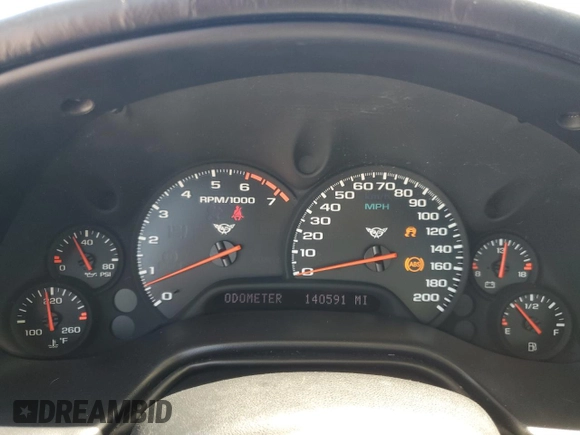 2002 Chevrolet Corvette with VIN 1G1YY22G425114972, listed as a Copart auction lot 49989275 with 140,591 mi miles and Clean Title. Bid and sale history available at carsss.com. Image 9.