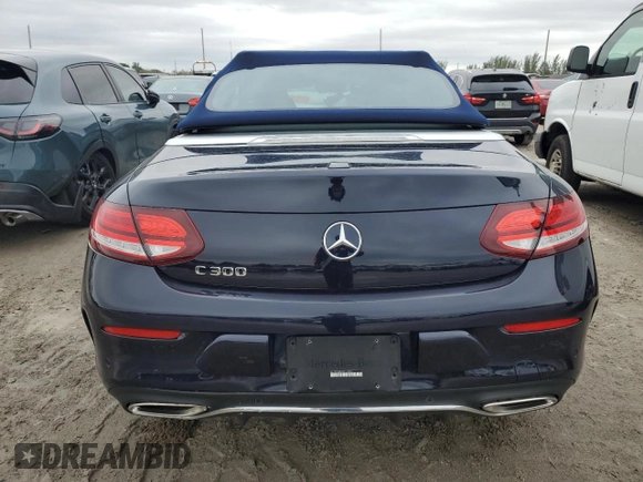 2023 Mercedes-Benz C 300 with VIN W1KWK8DB4PG126089, listed as a Copart auction lot 87676775 with 17,033 mi miles and Non Repairable. Bid and sale history available at DreamBid. Image 6.
