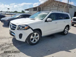 2017 Mercedes-Benz GLS 450 with VIN 4JGDF6EE3HA968182, listed as a Copart auction lot 62398725 with 60,369 mi miles and Salvage title. Bid and sale history available at DreamBid. Image 1.