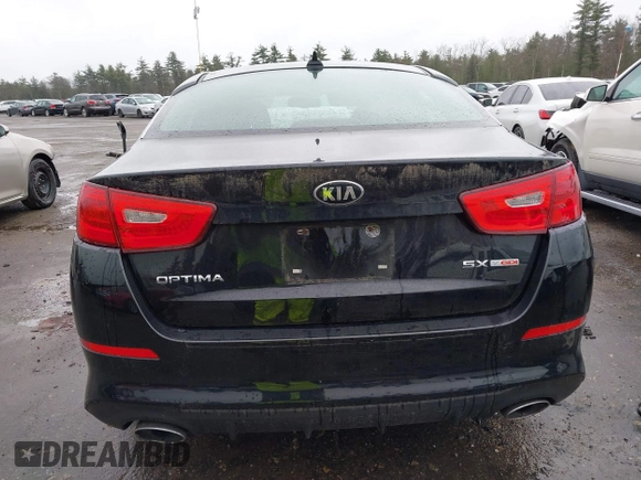 2015 Kia Optima SX Turbo with VIN 5XXGR4A65FG406037, listed as a IAAI auction lot 41975555 with 100,468 mi miles. Bid and sale history available at carsss.com. Image 17.