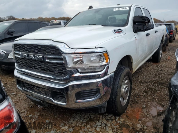 2023 Ram 2500 Tradesman with VIN 3C6UR5HJ9PG602457, listed as a Copart auction lot 81321364 with 16,080 mi miles and Salvage Title. Bid and sale history available at carsss.com. Image 1.