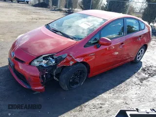 2012 Toyota Prius One with VIN JTDKN3DU1C5423301, listed as a IAAI auction lot 41691854 with 91,239 mi miles and . Bid and sale history available at carsss.com. Image 2.