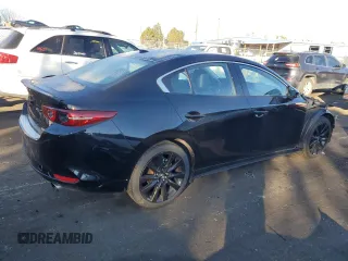 2021 Mazda 3 2.5 Turbo with VIN 3MZBPBAY9MM252687, listed as a Copart auction lot 82180654 with 27,349 mi miles and Salvage Title. Bid and sale history available at DreamBid. Image 3.