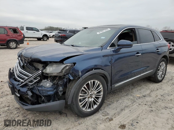 2017 Lincoln MKX Reserve with VIN 2LMPJ8LR6HBL22365, listed as a Copart auction lot 87891455 with 60,871 mi miles and Salvage title. Bid and sale history available at DreamBid. Image 1.