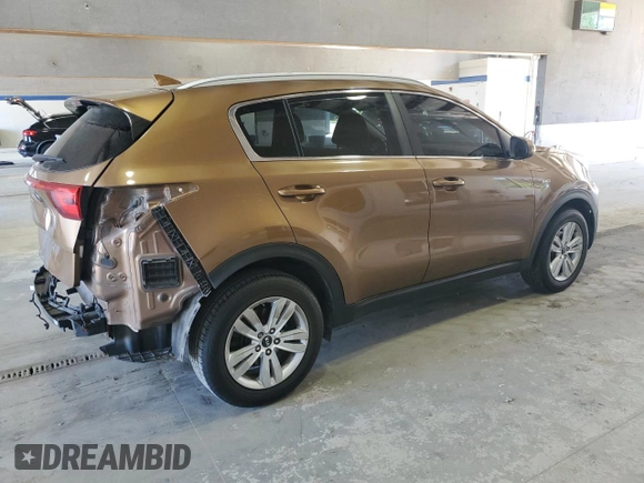 2017 Kia Sportage LX with VIN KNDPMCAC9H7157171, listed as a Copart auction lot 54885905 with 194,496 mi miles and Salvage Title. Bid and sale history available at DreamBid. Image 3.