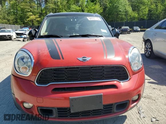 2014 MINI Countryman S with VIN WMWZC3C54EWP25321, listed as a Copart auction lot 54898515 with 48,530 mi miles and Salvage Title. Bid and sale history available at DreamBid. Image 5.
