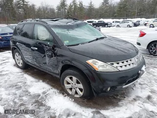 2007 Nissan Murano SL with VIN JN8AZ08W97W633966, listed as a IAAI auction lot 41668809 with 152,824 mi miles. Bid and sale history available at carsss.com. Image 1.