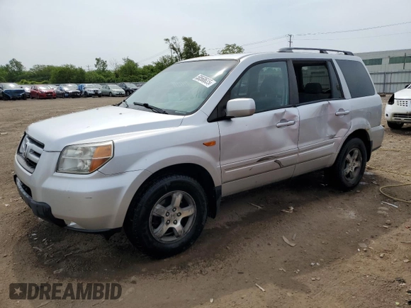 2008 Honda Pilot SE with VIN 5FNYF18378B053040, listed as a Copart auction lot 58560635 with 157,365 mi miles and Salvage title. Bid and sale history available at DreamBid. Image 1.